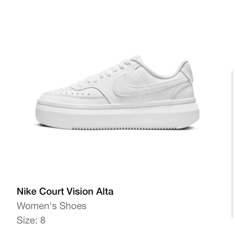 Nike Court Vision Alta Women's Sneakers - White